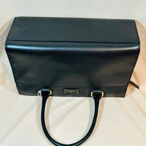 Kate Spade Black Pebbled Leather Candace Street Satchel - Picture 4 of 5